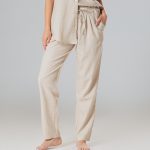 Cream long pants