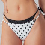 Capri white polka bottom