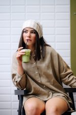Gold oversized linen set - Image 3