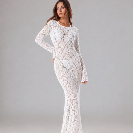 WHITE LACE DRESS