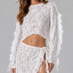 White sand lace top