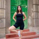 Black essential short set