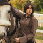 Mocha Polo Blouse
