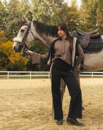 Mocha Polo Blouse - Image 5