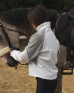 White Grey Softshell Jacket - Image 3