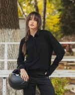 Black Polo Blouse