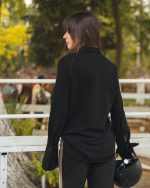 Black Polo Blouse - Image 3