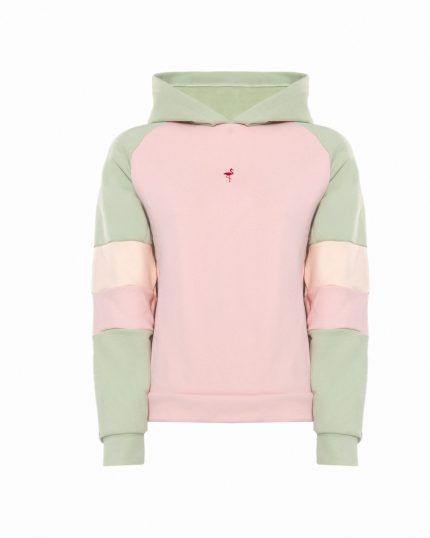 PASTEL PINK COLORFUL SOFTNESS HOODIE