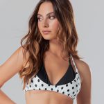 Capri white polka top