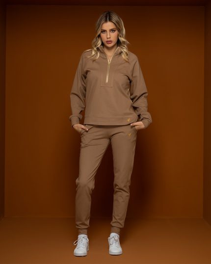 Camel Half Zipper Set