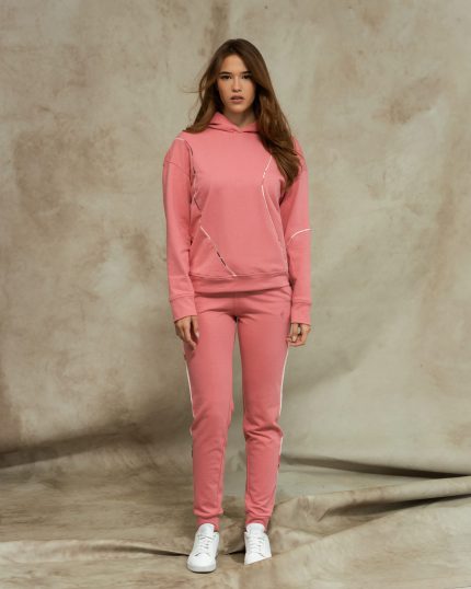 CANDY PINK SLIM TRACK PANTS