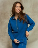 ROYAL BLUE HALF ZIPPER SET