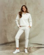 Ecru Track Pants