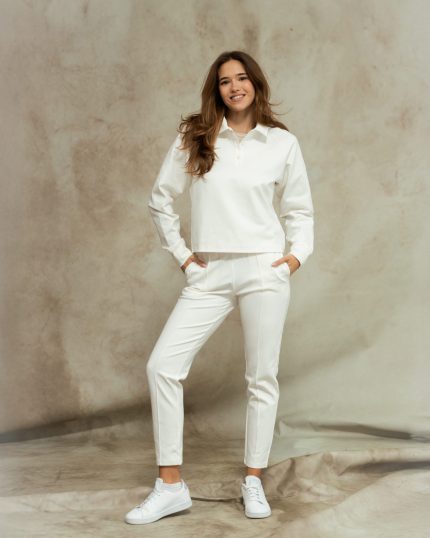 Ecru Track Pants