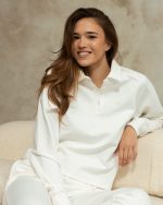 Ecru Polo Sweatshirt
