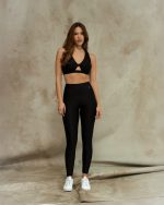 Black basic leggings
