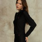 Black Basic Zip-Up