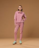 PINK GRACE POLO SET