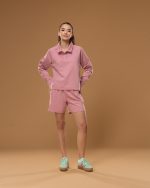 PINK GRACE POLO SHORT SET