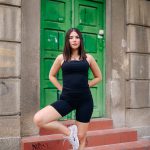 Black essential short set