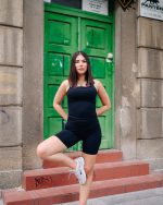 Black essential short set