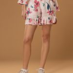 PINK GRACE PRINT SHORTS