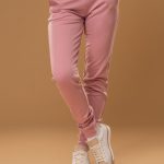 PINK SLIM TRACK PANTS