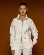 Ecru Sweatshirt With Pockets