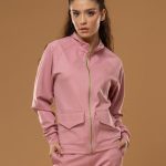 PINK SWEATSHIRT WITH POCKETS