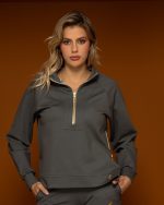 Pouro Half Zipper Sweatshirt